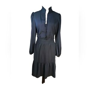 NWT London Times Navy Long Sleeve Dress